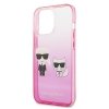Karl Lagerfeld KLHCP13LTGKCP iPhone 13Pro / 13 6,1 hardcase różowy/pink Gradient Ikonik Karl & Choupette